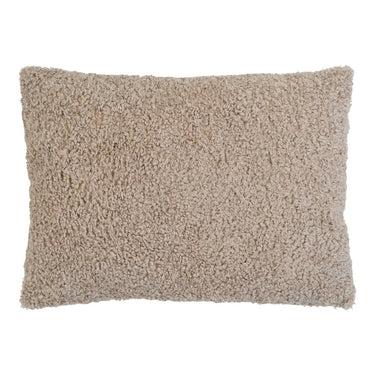 Tavira bouclé sierkussen - grijs/bruin - 45×60 cm
