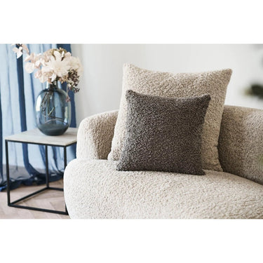 Tavira bouclé sierkussen - donkergrijs - 45×45 cm