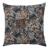 Blossom sierkussen - blauw/bruin - 45×45 cm - blauw en bruin - Mooier Thuis
