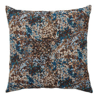 Blossom sierkussen - blauw/bruin - 45×45 cm - Mooier Thuis