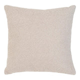 Savannah bouclé sierkussen - beige - 45×45 cm - 90% polyester, 10% acryl - Mooier Thuis
