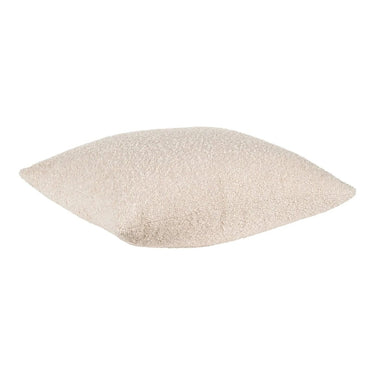 Savannah bouclé sierkussen - beige - 45×45 cm