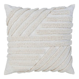 Albany sierkussen - wit - 45×45 cm - 65% polyester/35% katoen - Mooier Thuis