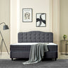 Opbergboxspring Marrakech Velvet Antraciet – 140x200 cm - velvet en metaal - Mooier Thuis