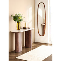 Bela Gangloper Handgeweven Wol Beige 80x180 cm