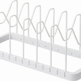 Yamazaki Tower uitschuifbare deksel- en pannenhouder - Wit - 20 cm breed - Mooier Thuis
