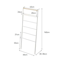 Yamazaki Toren ladderrek breed - wit - bestel bij Mooier Thuis