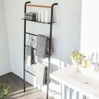 Yamazaki Decoratieve ladderrek breed - Zwart