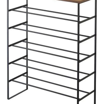 Yamazaki Tower Schuhregal, 6-stöckig – schwarz