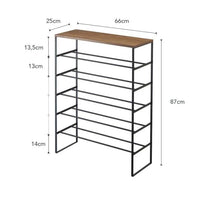 Yamazaki Tower schoenenrek 6-laags - zwart