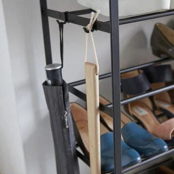 Yamazaki Tower Schuhregal, 6-stöckig – schwarz