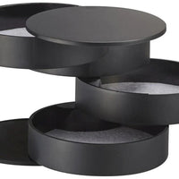 Yamazaki Tower sieradenorganizer 4-laags - zwart - Mooier Thuis