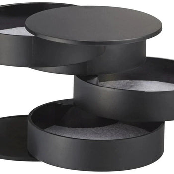 Yamazaki Tower Schmuckorganizer, 4-stöckig – schwarz
