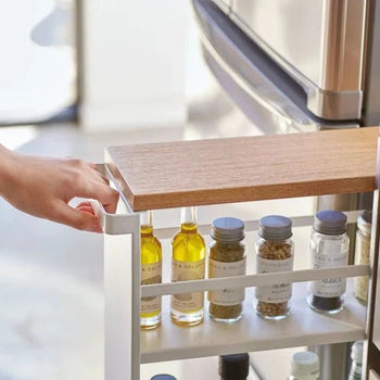 Yamazaki Tower Keukentrolley met greep smal - Wit