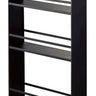 Yamazaki Tower smalle keukentrolley met greep - Zwart - 48 cm breed - Mooier Thuis