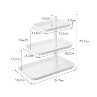 Yamazaki Tower etagère 3-laags - wit - bestel bij Mooier Thuis