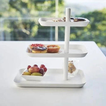 Yamazaki Tower etagère 3-laags - wit