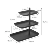 Yamazaki Tower Etagère 3-laags - Zwart - bestel bij Mooier Thuis