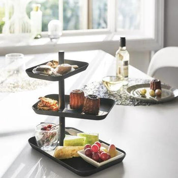 Yamazaki Tower Etagère 3-laags - Zwart