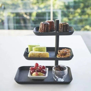 Yamazaki Tower Etagère 3-laags - Zwart