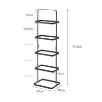 Yamazaki Tower smal schoenenrek - zwart - bestel bij Mooier Thuis