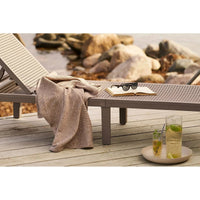 House of Nordic Puno plaid - taupe - 130×156 cm - Mooier Thuis