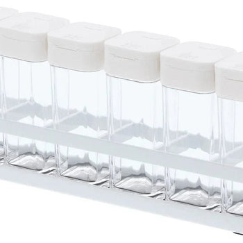 Yamazaki Tower Kruidenrek met 6 potjes - Wit