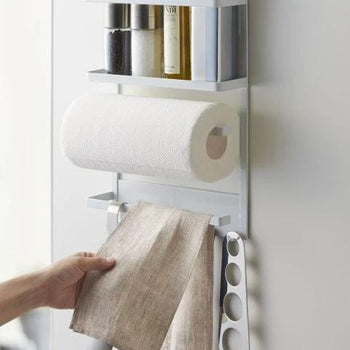 Yamazaki Tower magnetisch keukenrek voor koelkast - wit