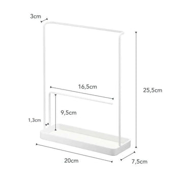 Zubehör und Brillenständer für den Yamazaki-Turm – weiß
