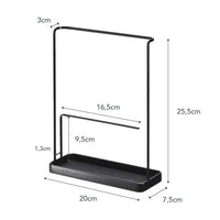 Yamazaki Tower accessoire- en brillenstandaard - zwart