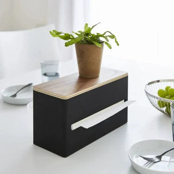 Yamazaki Rin doppelseitige Taschentuchbox – schwarz