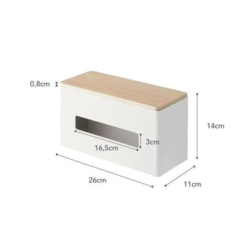 Yamazaki Rin dubbelzijdige tissuebox - wit