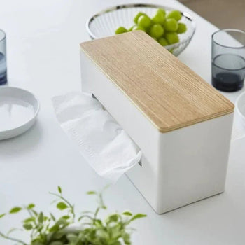 Yamazaki Rin dubbelzijdige tissuebox - wit