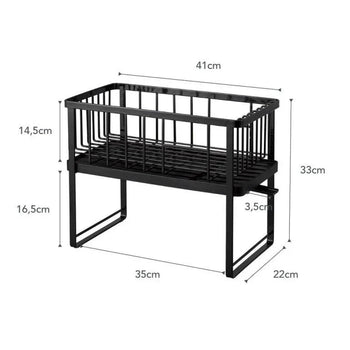 Yamazaki Tower Afdruiprek 2-laags - Zwart