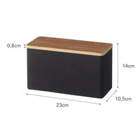 Yamazaki Rin opbergbox voor make-up/sanitair - zwart - bestel bij Mooier Thuis
