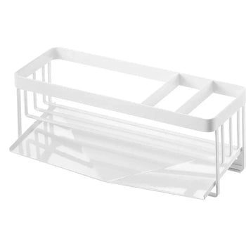 Yamazaki Tower spons- en flessenhouder - wit