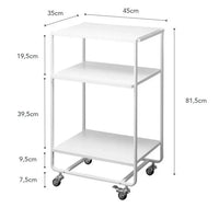 Yamazaki Tower Keukentrolley 3-laags - Wit
