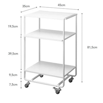Yamazaki Tower Keukentrolley 3-laags - Wit