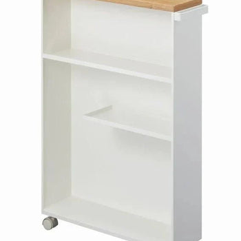 Yamazaki Tower Badezimmerschrank auf Rollen – Weiß