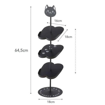 Yamazaki Kinderschuhregal - Schwarze Katze