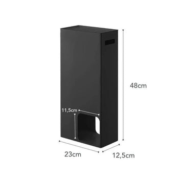 Yamazaki Toilettenpapierhalter für 8 Rollen – Schwarz