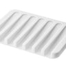 Yamazaki Flow siliconen zeepbakje - wit - 8 cm breed - Mooier Thuis