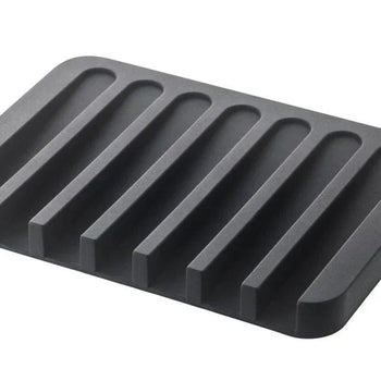 Yamazaki Flow Silikon-Seifenschale – schwarz