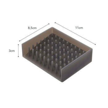 Yamazaki Float Silikon-Seifenschale – Schwarz