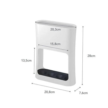 Yamazaki Ovaal Paraplubak - Wit