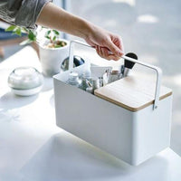 Yamazaki Tower make-up organizer met spiegeltje  - wit - afbeelding 2