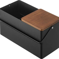 Yamazaki Tower make-up organizer met spiegeltje - zwart