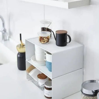 Yamazaki Tower aanrechtorganizer stapelbaar - wit