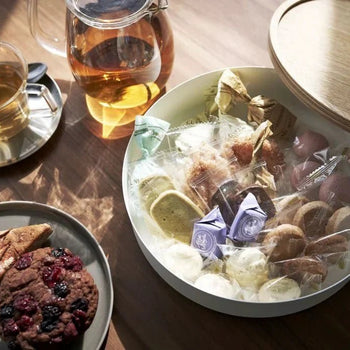 Yamazaki Rin lage opbergdoos met deksel - wit