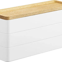 Yamazaki Rin Sieradenorganizer met deksel 3-laags - Wit - Mooier Thuis
